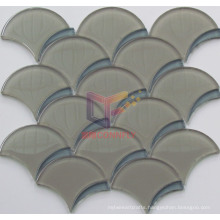 Fish Scale Water Jet Cutting Crystal Mosaic Tile (CFW61)